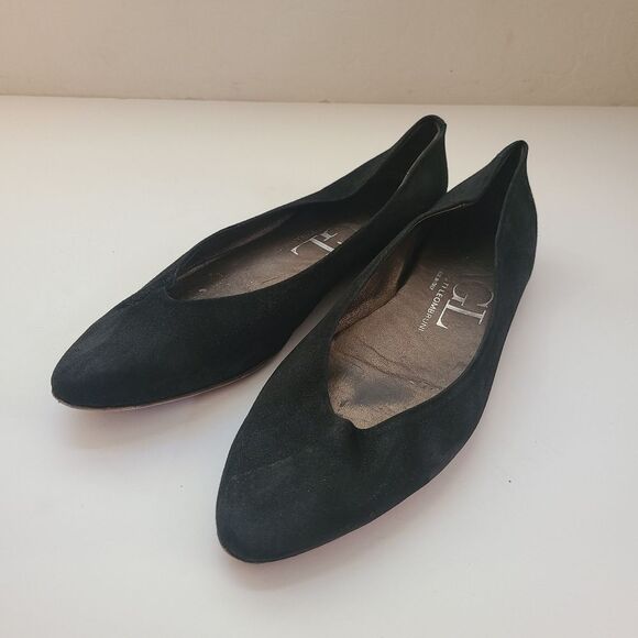 AGL Suede Leather Pointed Toe Ballet Flats Size 38.5 | 8.5 - Picture 10 of 10